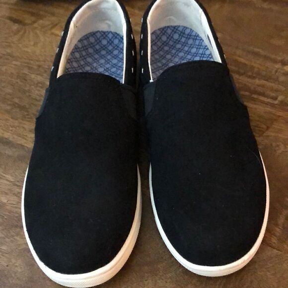 Spenco Black Orthotic Suede Water Repellent Slip-On Shoes-Santa Barbara size 6.5 - Picture 9 of 10